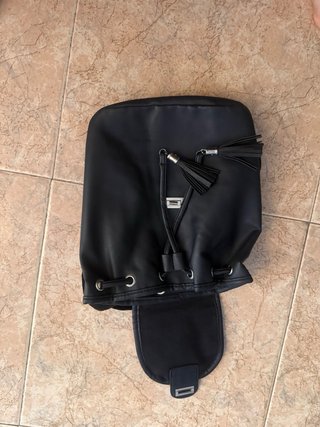 Bolso mochila mujer negro
