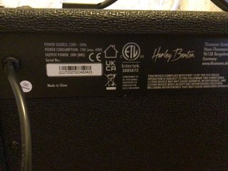 Amplificador Bajo Harley Benton HB-20B