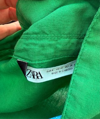 Mono corto Zara verde