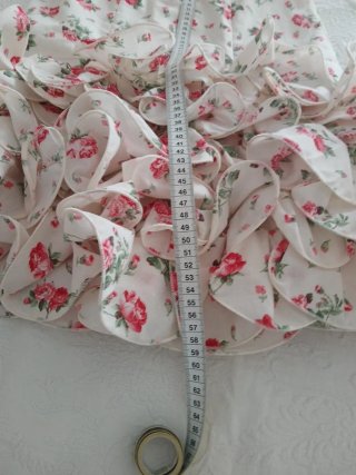 Falda Flamenco Volantes Floral Negra