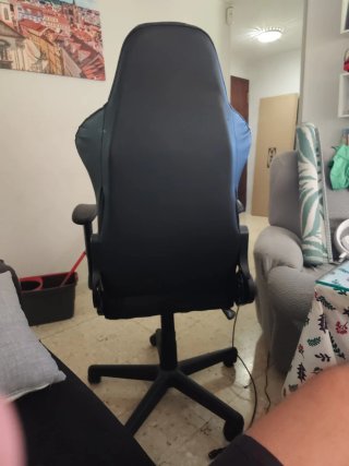 Sillón Racing Negro Piel Sintética