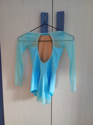 Maillot patinaje artístico azul competición Bordoy