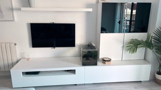 Mueble salón lacado blanco