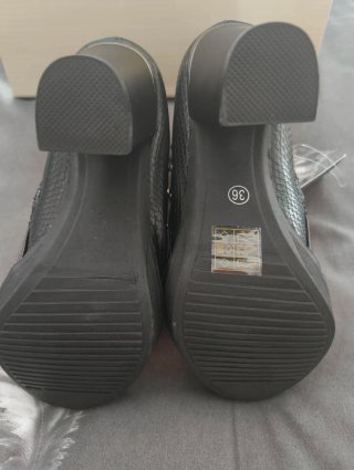 Botines negros piel tacón Marypaz talla 36