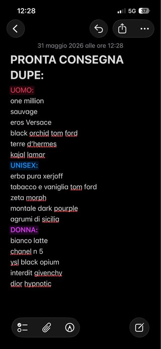 Pour Gold dupe di altissima qualita one million