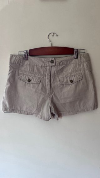 Falda-pantalón beige