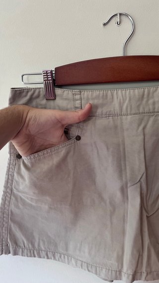 Falda-pantalón beige