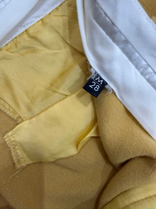 Pantalón Uterqüe Amarillo Talla M