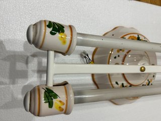 Lámpara cocina vintage cerámica metal