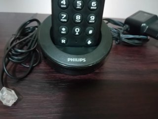 Teléfono Fijo Philips Negro