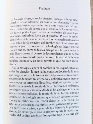 El Azar y la necesidad, Jacques Monod