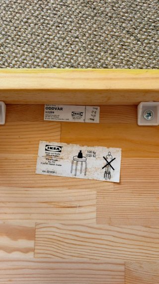 Pareja Mesitas Auxiliares IKEA ODDVAR (Lote de 2).