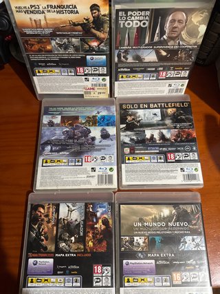 Pack 6 Juegos PS3: Call of Duty y Battlefield
