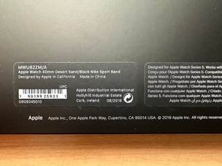 Apple Watch X Nike 40mm. Desert Sand/Black Band