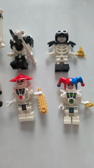 6 Figuras Esqueleto Lego compatible Ninjago.