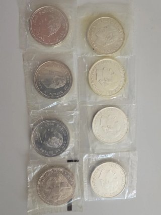 8 Monedas 2000 Pesetas Colección