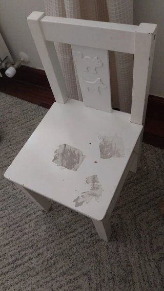 Mesa y silla infantil madera Ikea