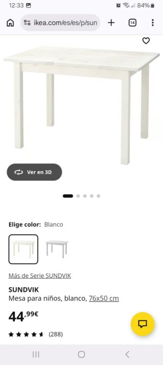 Mesa y silla infantil madera Ikea
