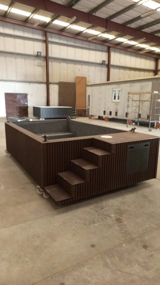Piscina modular 4.10x2.30 sin obra