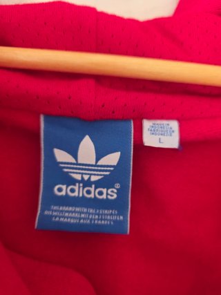 Chaqueta Exclusiva Adidas España L Roja y Dorada