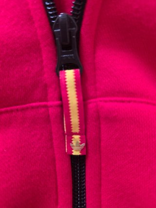 Chaqueta Exclusiva Adidas España L Roja y Dorada