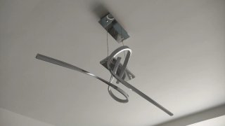 Lámpara de techo LED Moderna Plata