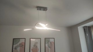 Lámpara de techo LED Moderna Plata
