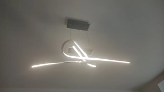 Lámpara de techo LED Moderna Plata