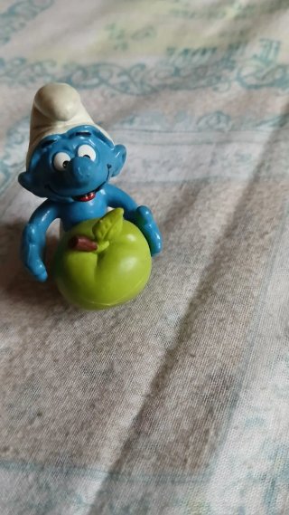 Puffo con mela verde
