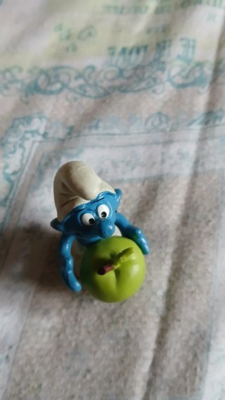 Puffo con mela verde