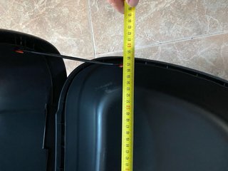 Baúl moto tectake para 2 cascos