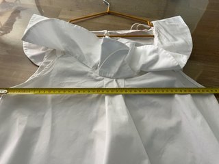 Blusa Zara Volante 100% algodón talla M