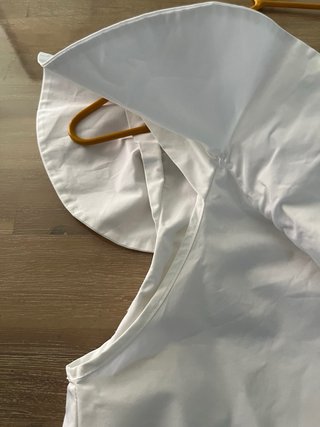 Blusa Zara Volante 100% algodón talla M