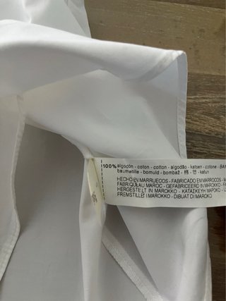 Blusa Zara Volante 100% algodón talla M