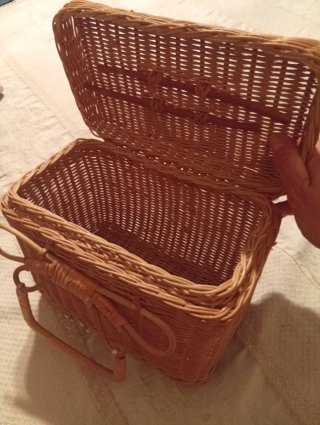 Porta merenda vimini vintage