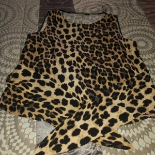 Blusa Zara Estampado Leopardo nueva 40/44