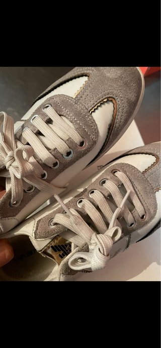 Zapatillas Emporio Armani Talla 39 Gris/Blanco