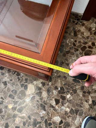 Mesa de centro madera y cristal