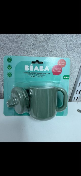 Taza aprendizaje Beaba silicona 170ml 8M+