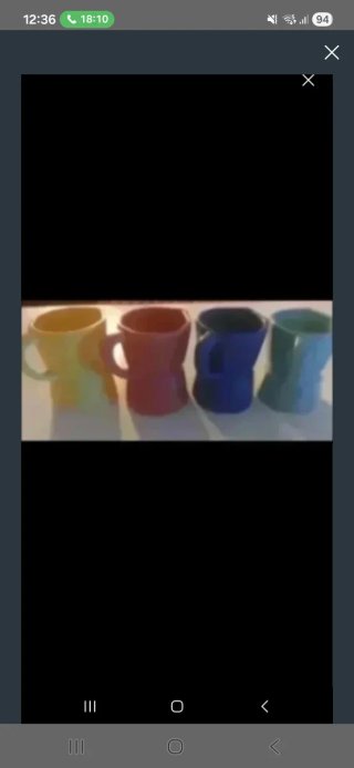 Juego de 4 tazas de cerámica