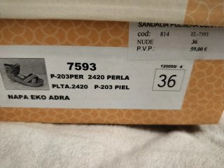 Sandalias piel rosa nude, plantilla súper cómoda