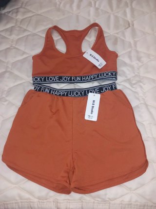 Conjunto deportivo W.S Studio naranja