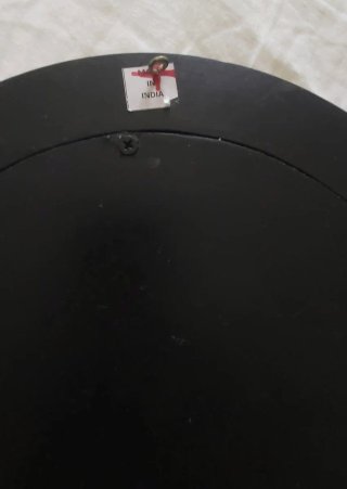 Espejo Ovalado Madera Plata