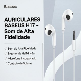 Auriculares Baseus H17 Jack 3.5mm