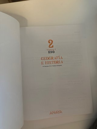 Segundo trimestre geografía historia segundo eso