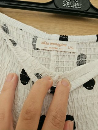 Pantalones Zara lunares blancos y negros