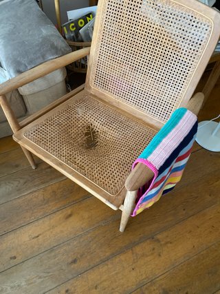 Butaca Zara Home Madera y Tela