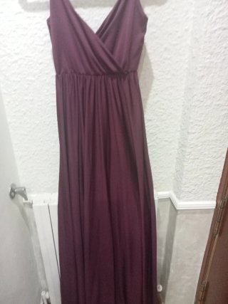 Vestido largo morado