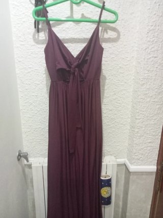 Vestido largo morado