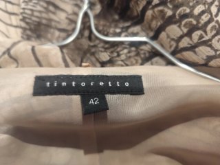 Vestido manga francesa estampado talla 42